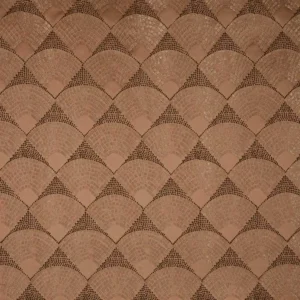 brown geometric jacquard fabric from Prestigious Textiles