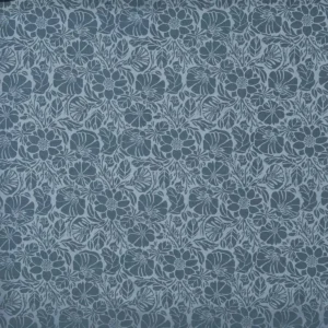 blue botanical jacquard fabric from Prestigious Textiles
