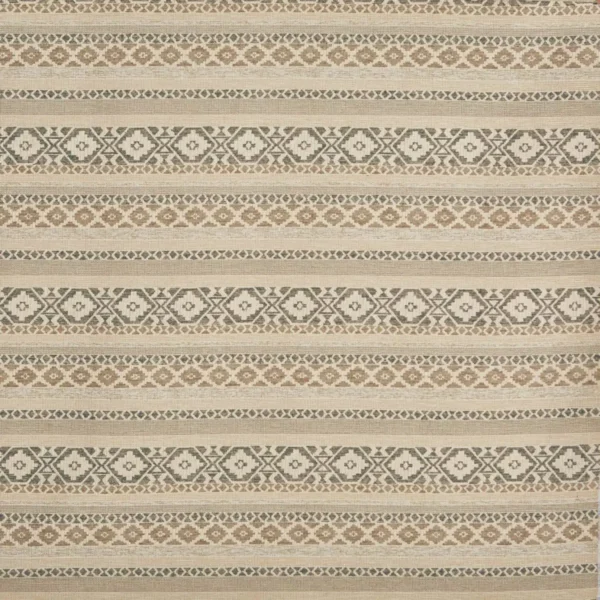 Novo Fabric - Stone by black-grey striped woven fabric from Prestigious Textiles