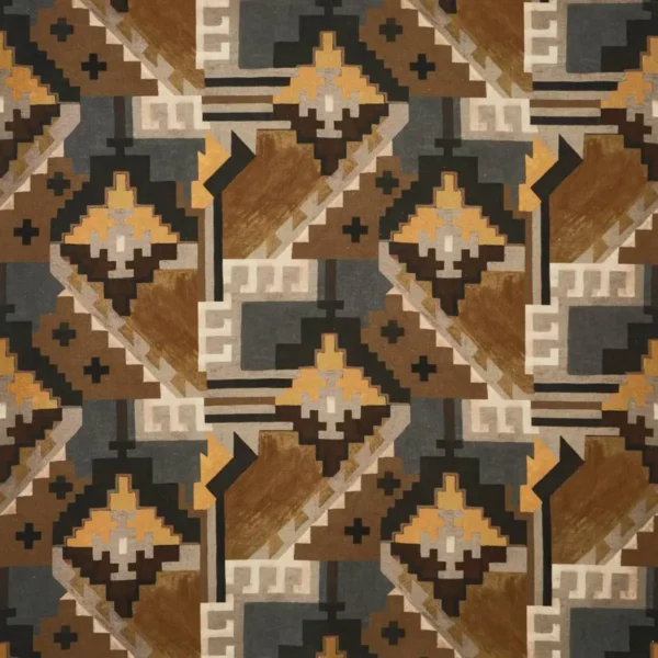 Machu Picchu Fabric - Nectar by multicolour geometric cotton fabric from Prestigious Textiles