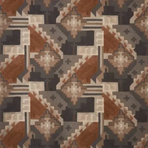 multicolour geometric cotton fabric from Prestigious Textiles