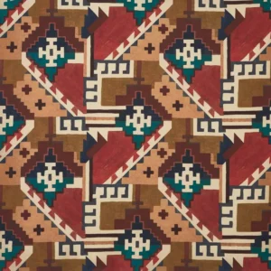 multicolour geometric cotton fabric from Prestigious Textiles