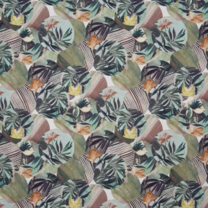 green botanical cotton fabric from Prestigious Textiles