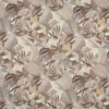 black-grey botanical cotton fabric from Prestigious Textiles