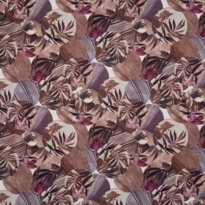 purple botanical cotton fabric from Prestigious Textiles