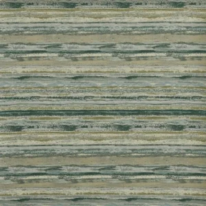 green striped jacquard fabric from Prestigious Textiles
