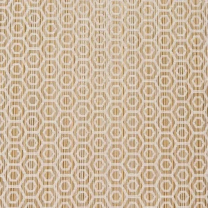 yellow geometric jacquard fabric from Prestigious Textiles
