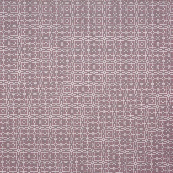 Regent Fabric - Peony by red geometric jacquard fabric from Prestigious Textiles
