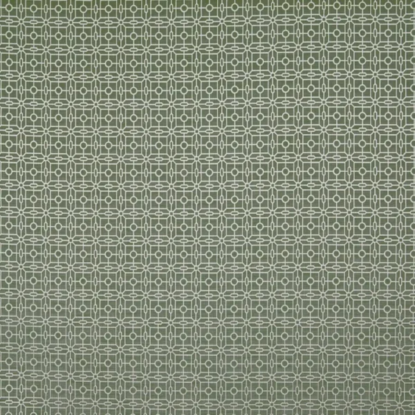 green geometric jacquard fabric from Prestigious Textiles