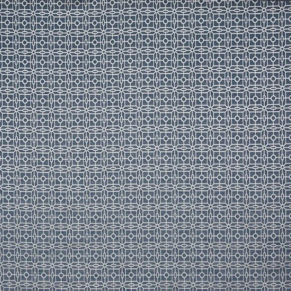 Regent Fabric - Royal by blue geometric jacquard fabric from Prestigious Textiles