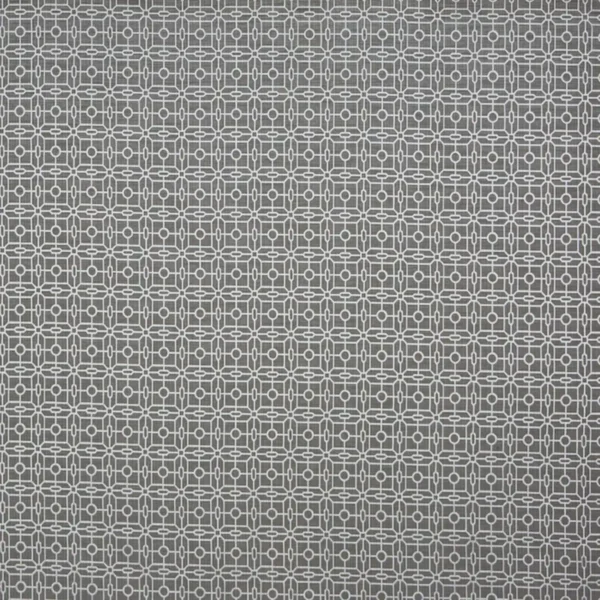 Regent Fabric - Slate by black-grey geometric jacquard fabric from Prestigious Textiles