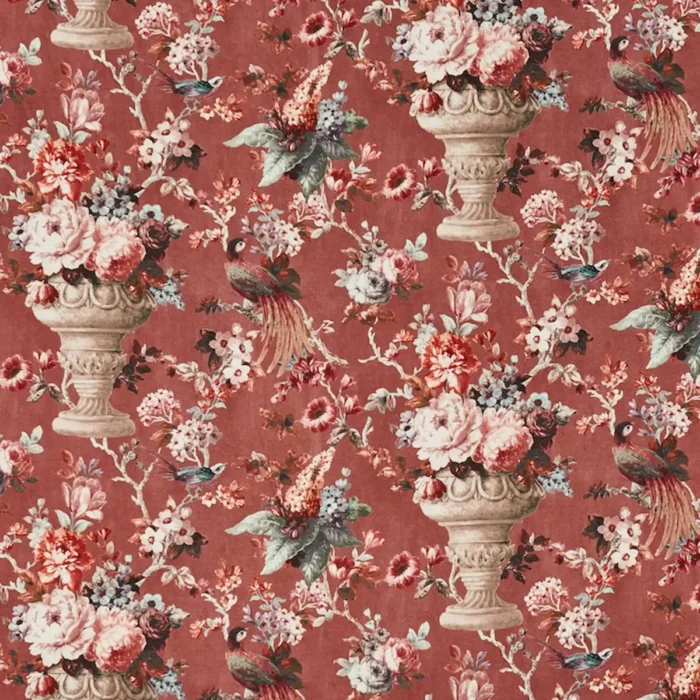 Clarence Fabric - Cherry swatch