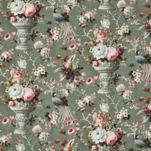 green botanical cotton fabric from Prestigious Textiles