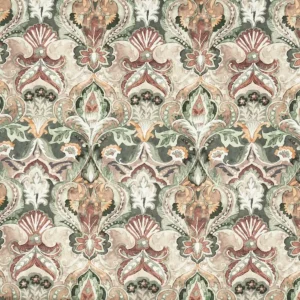 green traditional cotton fabric from Prestigious Textiles