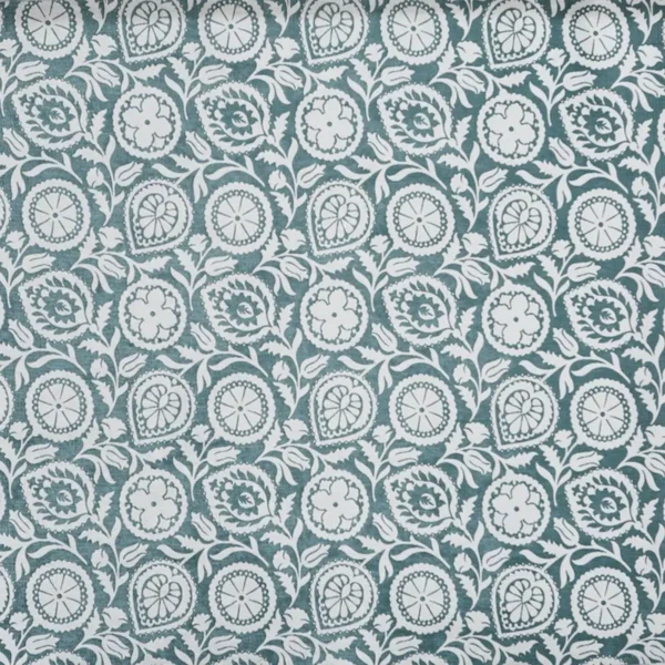 green botanical jacquard fabric from Prestigious Textiles