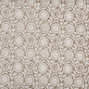 neutral botanical jacquard fabric from Prestigious Textiles