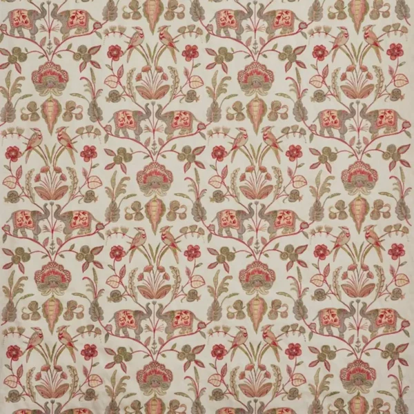 Raj Fabric - Jewel by multicolour botanical embroideried fabric from Prestigious Textiles