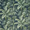blue botanical velvet-chenille fabric from Prestigious Textiles