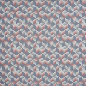black-grey geometric jacquard fabric from Prestigious Textiles