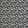 black-grey geometric jacquard fabric from Prestigious Textiles