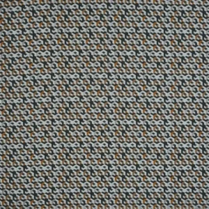 black-grey geometric jacquard fabric from Prestigious Textiles