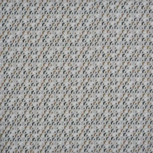 black-grey geometric jacquard fabric from Prestigious Textiles