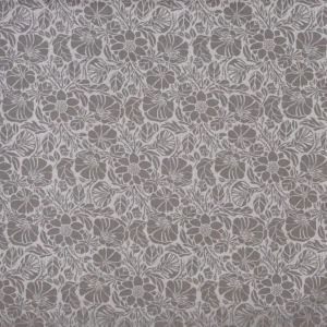 black-grey botanical jacquard fabric from Prestigious Textiles