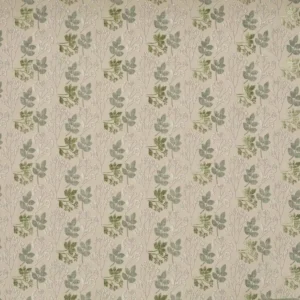 green botanical jacquard fabric from Prestigious Textiles