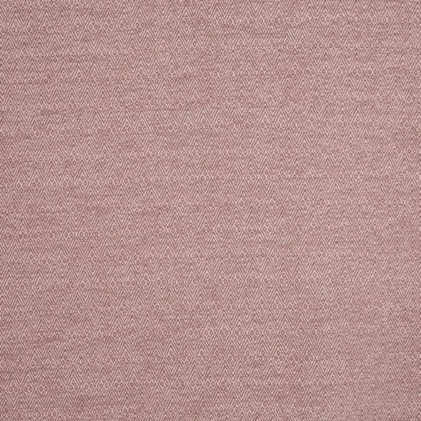 Fretwork Fabric - Woodrose by pink plain velvet-chenille fabric from Prestigious Textiles
