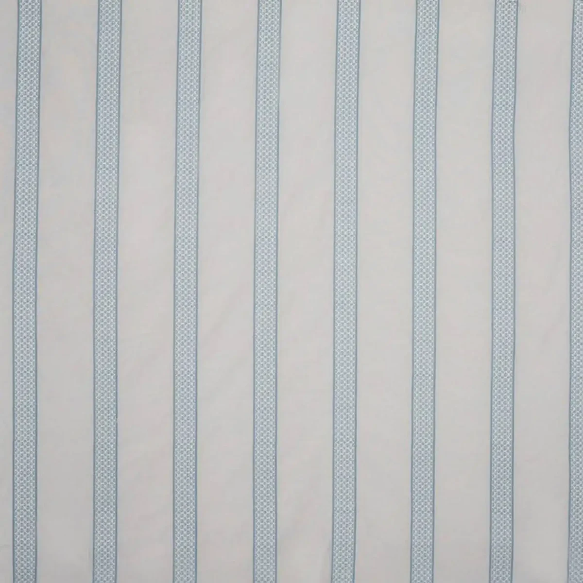 blue striped embroideried fabric from Prestigious Textiles