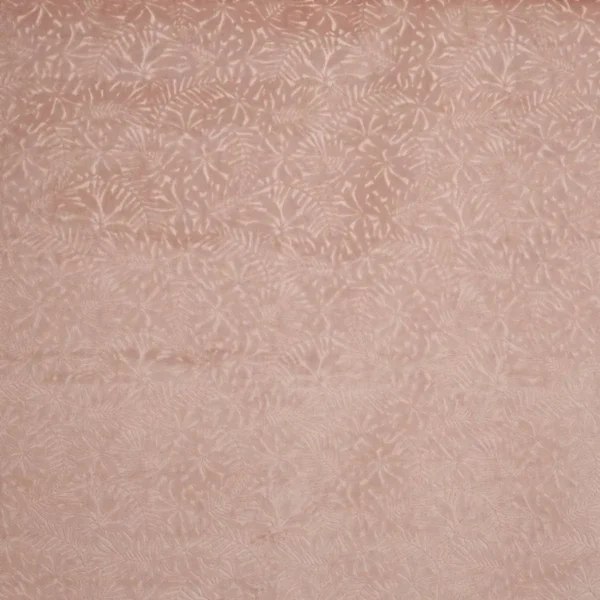 Perennial Fabric - Woodrose by orange botanical velvet-chenille fabric from Prestigious Textiles