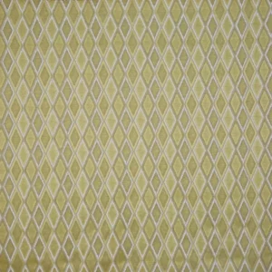 green geometric jacquard fabric from Prestigious Textiles