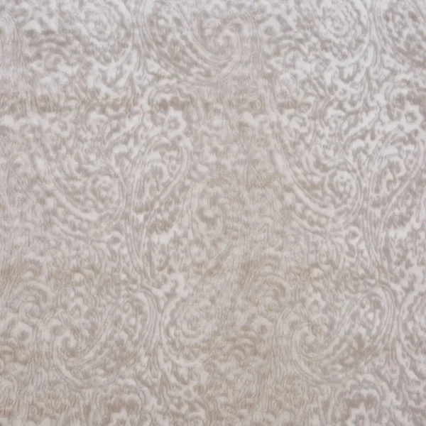 Ayla Fabric - Crystal by white traditional velvet-chenille fabric from Prestigious Textiles