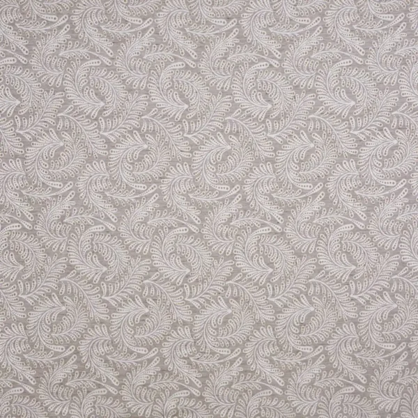 Eclipse Fabric - Cinder by black-grey botanical jacquard fabric from Prestigious Textiles