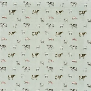 green animal cotton fabric from Prestigious Textiles