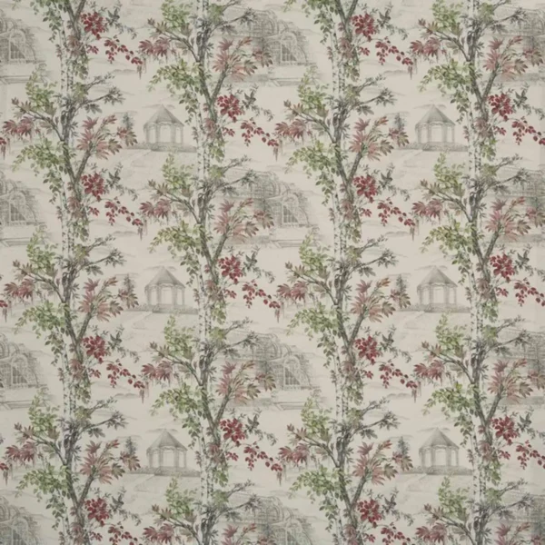 Arboretum Fabric - Posey by multicolour botanical cotton fabric from Prestigious Textiles