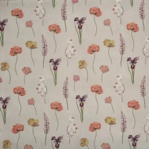 multicolour botanical cotton fabric from Prestigious Textiles