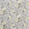 black-grey botanical cotton fabric from Prestigious Textiles