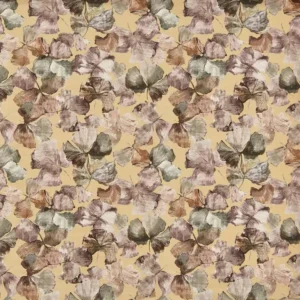 brown botanical cotton fabric from Prestigious Textiles
