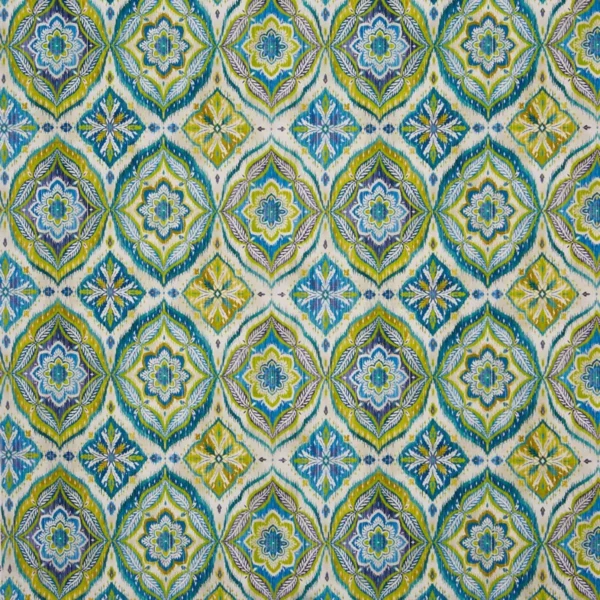 Bowood Fabric - Sea Grass by green botanical cotton fabric from Prestigious Textiles