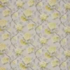 black-grey botanical cotton fabric from Prestigious Textiles