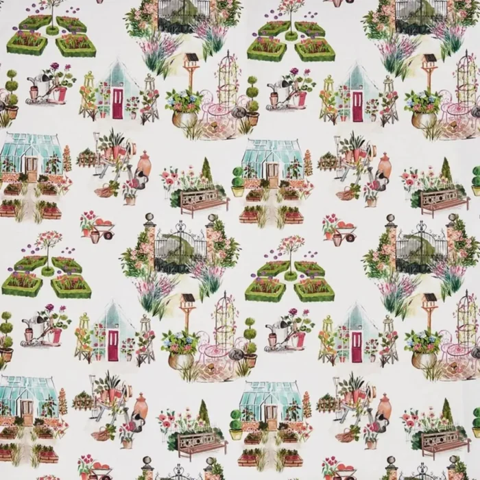 Potting Shed Fabric - Sweetpea swatch