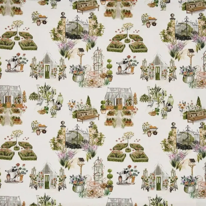 Potting Shed Fabric - Pear swatch