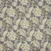 black-grey botanical cotton fabric from Prestigious Textiles