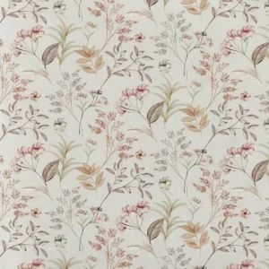 black-grey botanical printed fabric from Prestigious Textiles