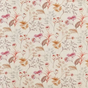 pink botanical printed fabric from Prestigious Textiles