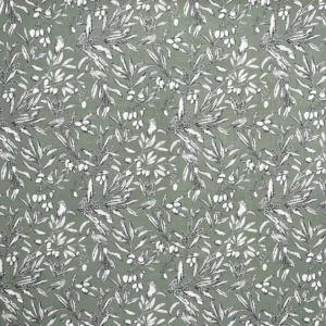 green botanical cotton fabric from Prestigious Textiles