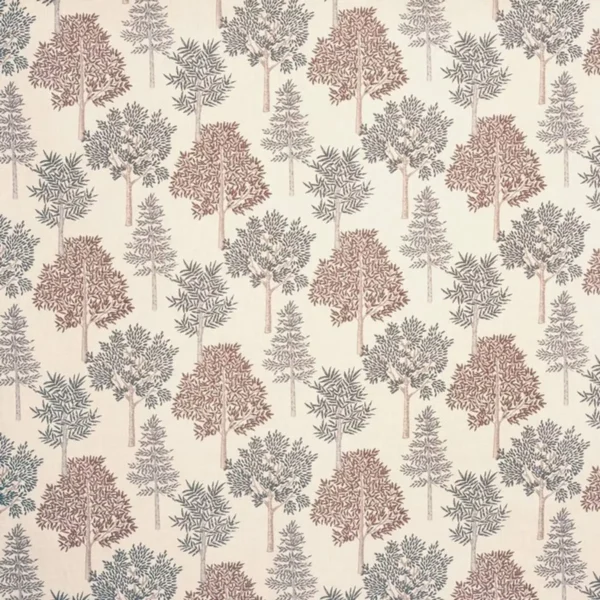red botanical cotton fabric from Prestigious Textiles