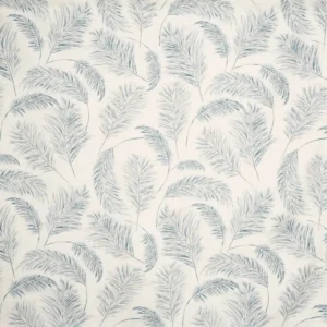 blue botanical cotton fabric from Prestigious Textiles