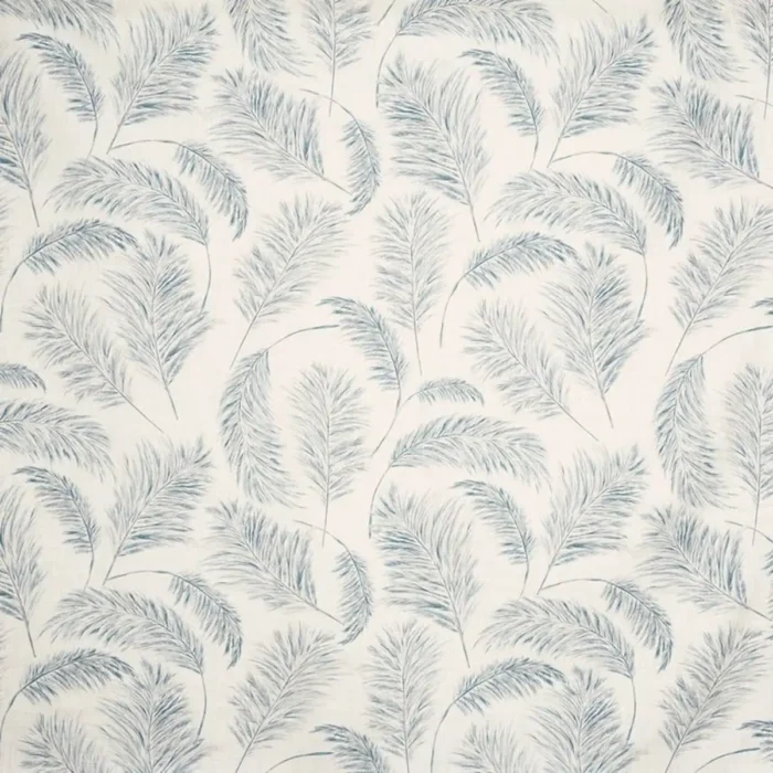 Pampas Grass Fabric - Bluebell swatch